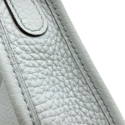 HERMES Evelyne TPM Blue Pale GoldHardware Shoulder Bag Taurillon Clemence Ladies [Used]