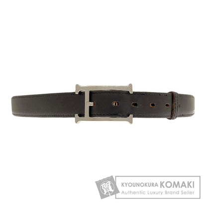 HERMES H-belt SilverHardware belt Box calf mens [Used]