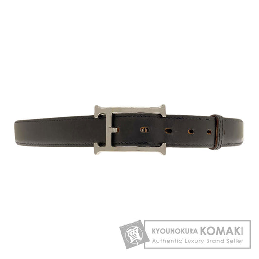 HERMES H-belt SilverHardware belt Box calf mens [Used]