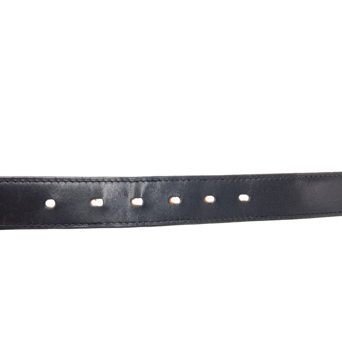 HERMES H-belt SilverHardware belt Box calf mens [Used]