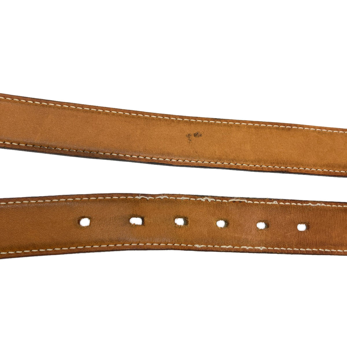 HERMES H-belt SilverHardware belt Box calf mens [Used]