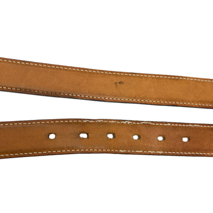 HERMES H-belt SilverHardware belt Box calf mens [Used]