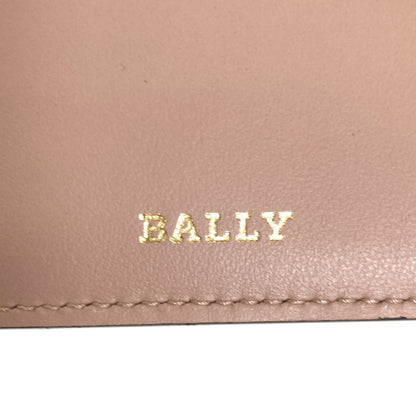 BALLY logo Bifold Wallet with Coin Pocket Leather Ladies [Used]