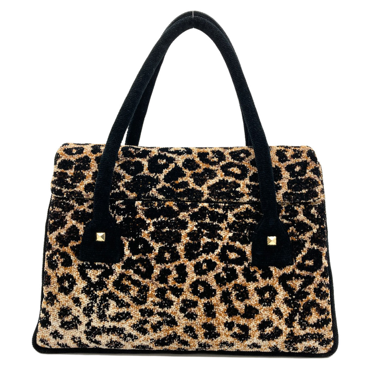 FEILER Leopard pattern Tote Bag pile Ladies [Used]