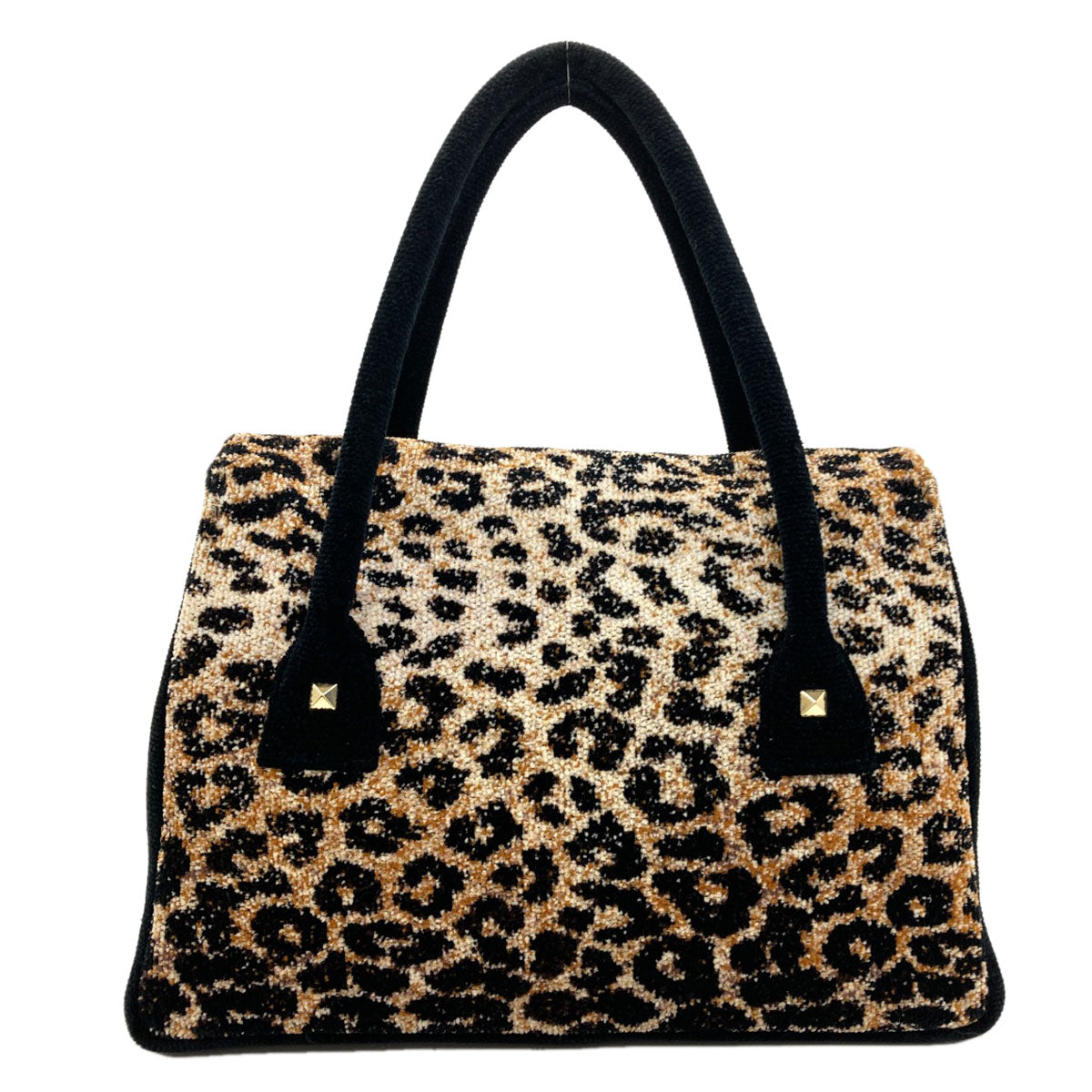 FEILER Leopard pattern Tote Bag pile Ladies [Used]