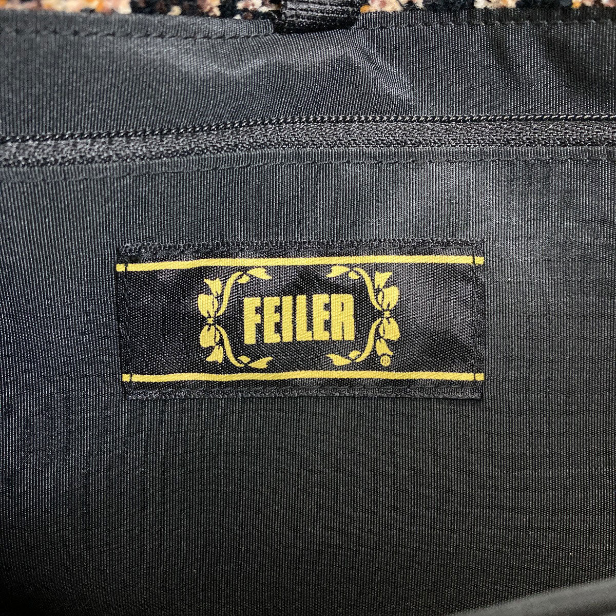 FEILER Leopard pattern Tote Bag pile Ladies [Used]