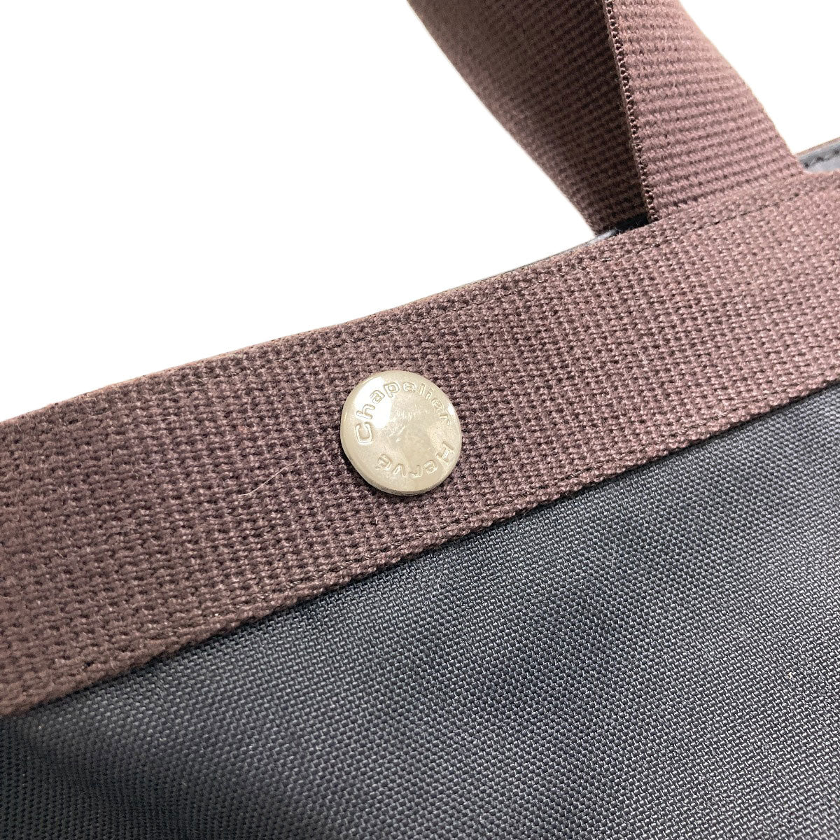 Herve Chapelier Boat-shaped tote Handbag Canvas Ladies [Used]