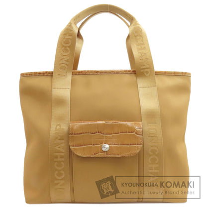 Longchamp Embossing Tote Bag Nylon Ladies [Used]