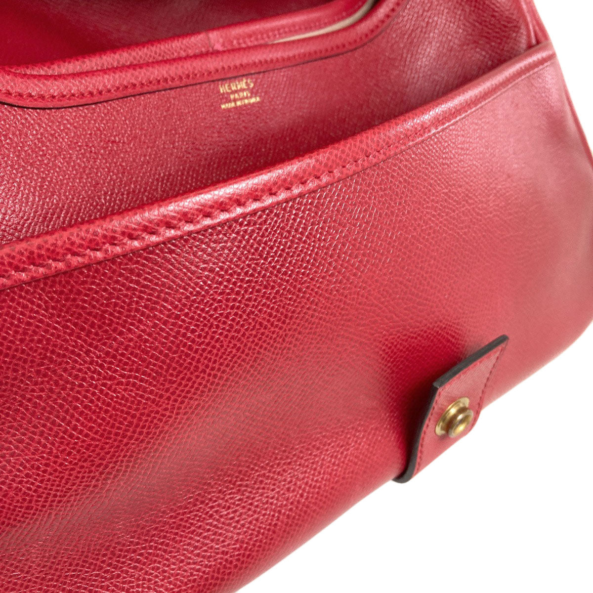 HERMES Noumea Gold Hardware Shoulder Bag Courchevel Ladies [Used]