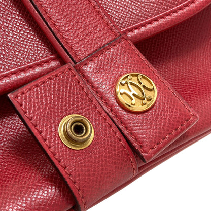 HERMES Noumea Gold Hardware Shoulder Bag Courchevel Ladies [Used]