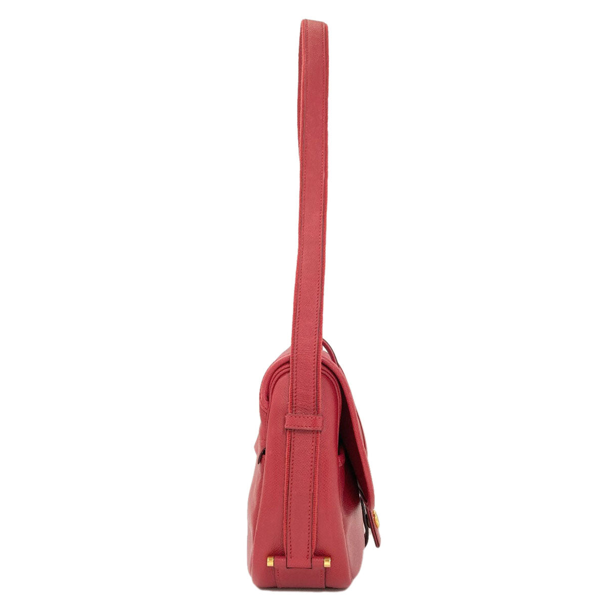 HERMES Noumea Gold Hardware Shoulder Bag Courchevel Ladies [Used]