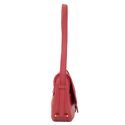 HERMES Noumea Gold Hardware Shoulder Bag Courchevel Ladies [Used]