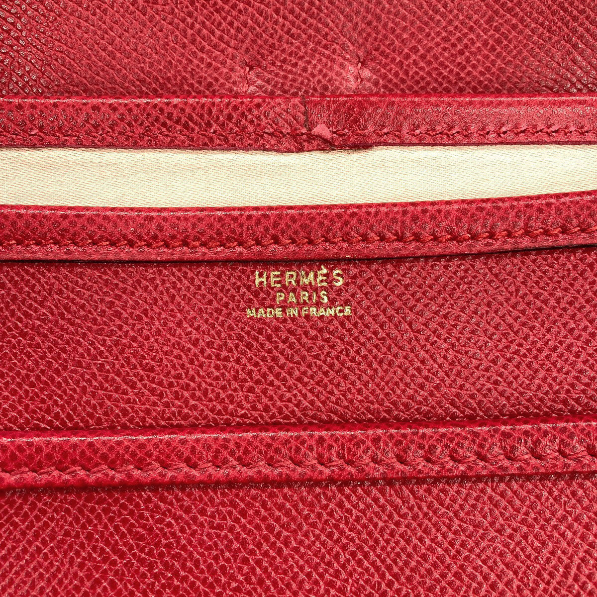 HERMES Noumea Gold Hardware Shoulder Bag Courchevel Ladies [Used]