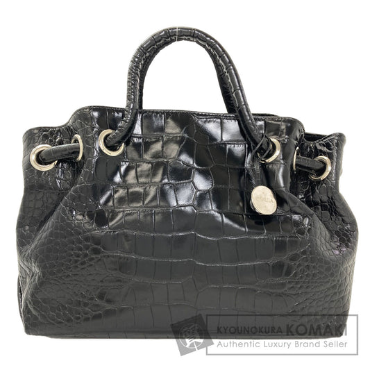 Furla Embossing Tote Bag Leather Ladies [Used]