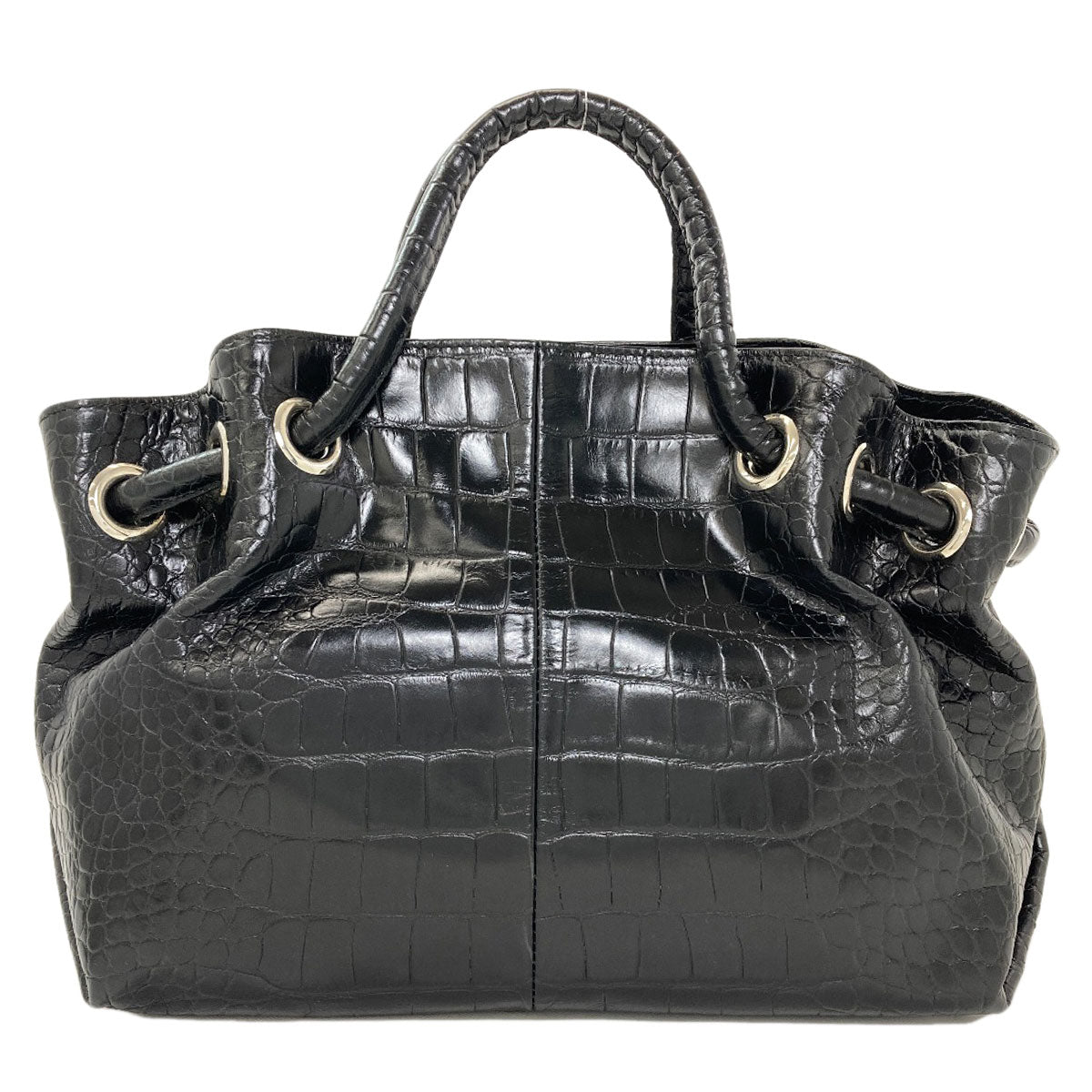 Furla Embossing Tote Bag Leather Ladies [Used]