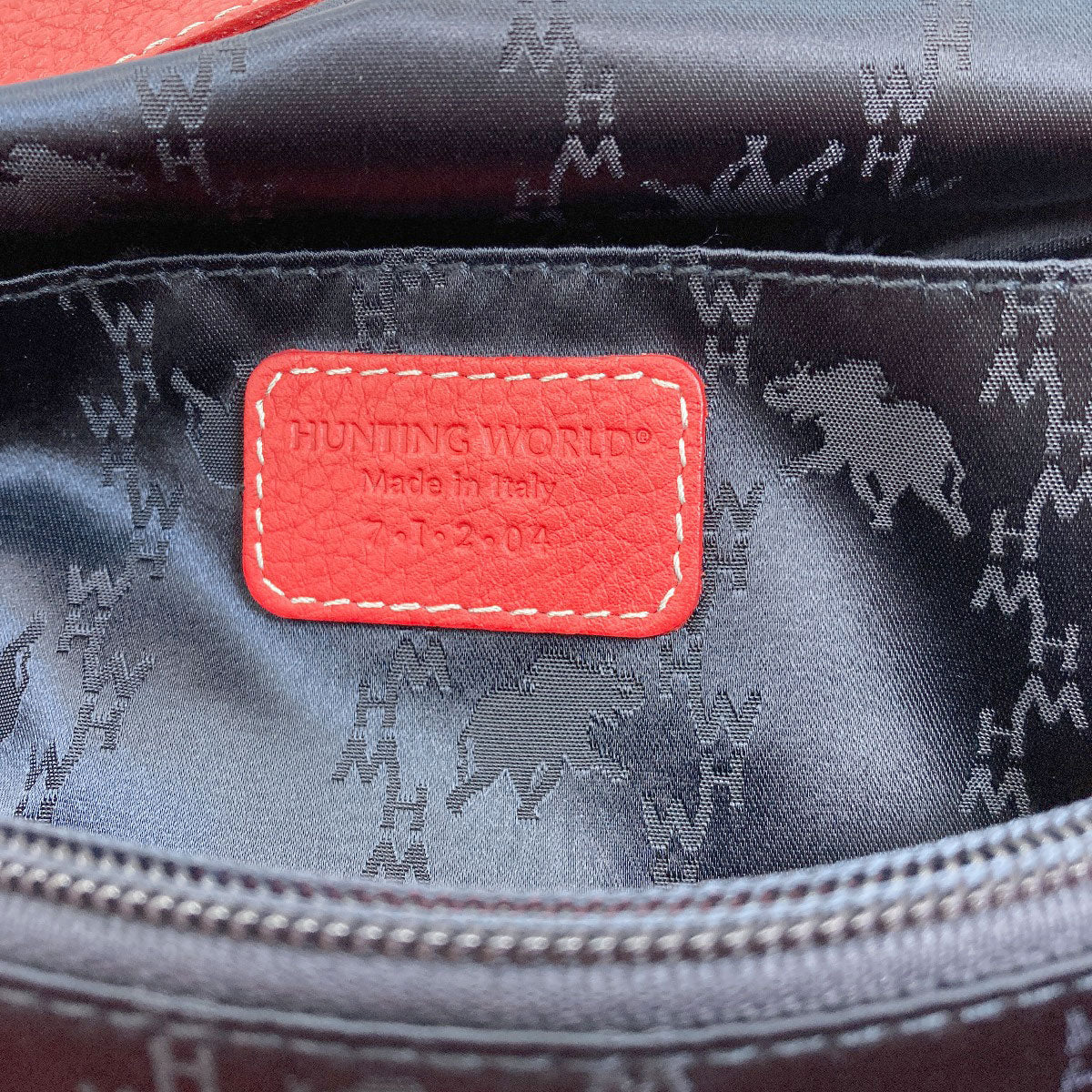 HUNTING WORLD logo Handbag Denim Ladies [Used]