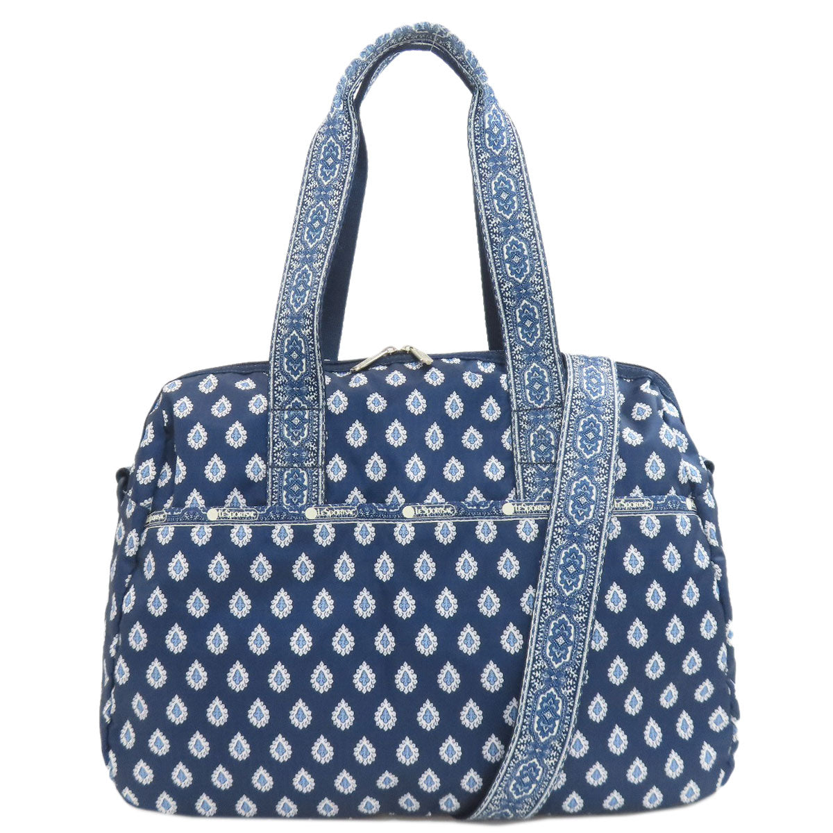 LeSportsac Les Olivades Collaboration Mazan Pattern 2WAY Tote Bag Nylon Ladies [Used]