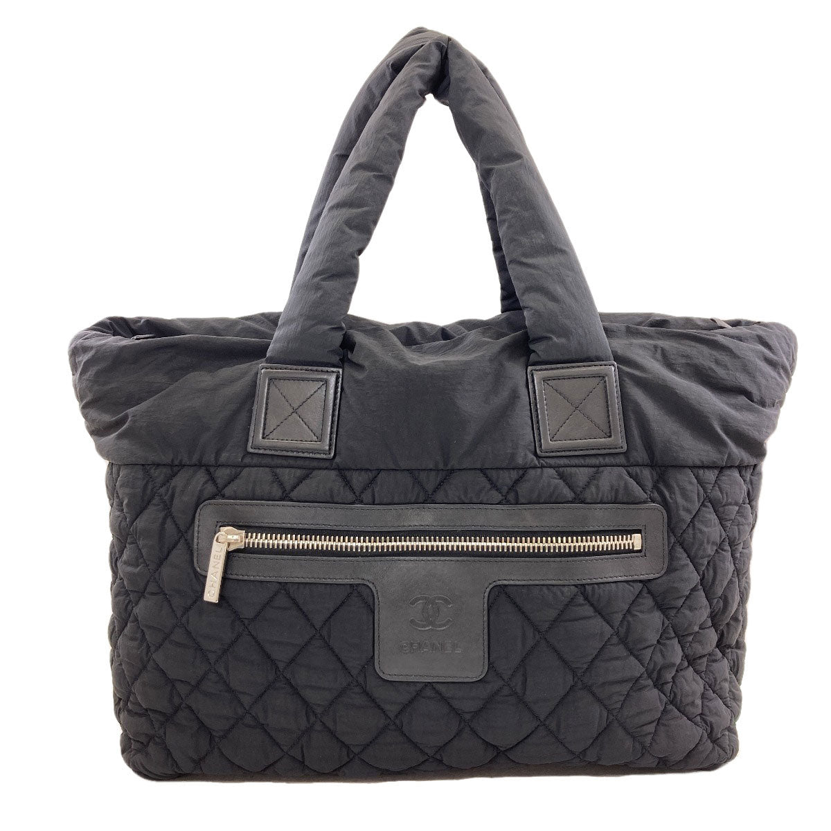 CHANEL Cocoko Koon SilverHardware Tote Bag Nylon Ladies [Used]