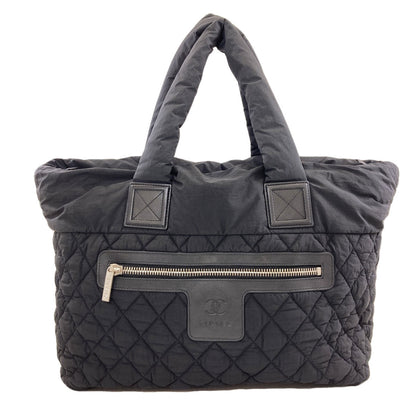 CHANEL Cocoko Koon SilverHardware Tote Bag Nylon Ladies [Used]