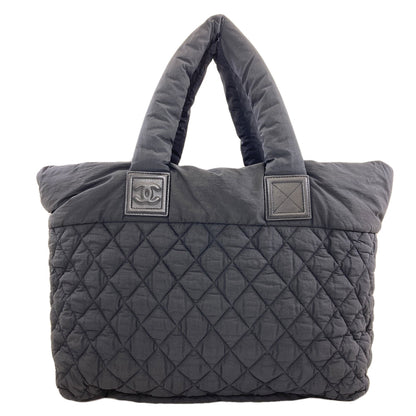 CHANEL Cocoko Koon SilverHardware Tote Bag Nylon Ladies [Used]