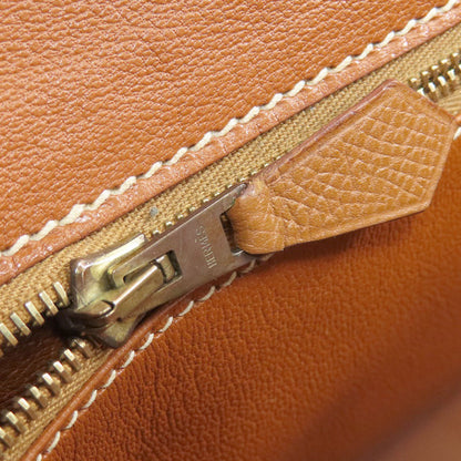 HERMES Birkin 40 Gold Gold Hardware Handbag Courchevel Ladies [Used]