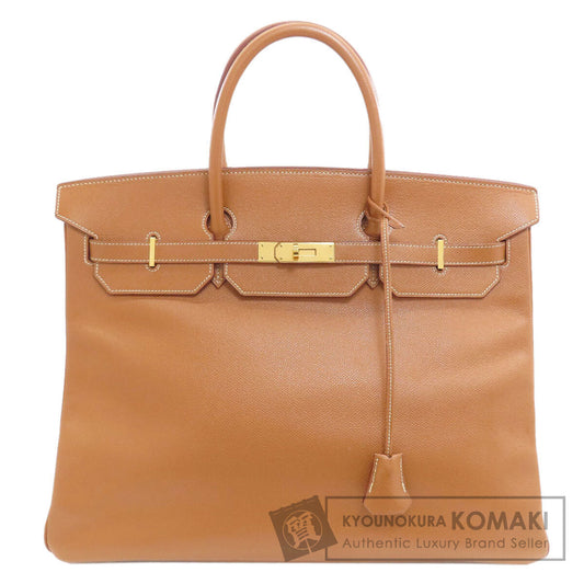 HERMES Birkin 40 Gold Gold Hardware Handbag Courchevel Ladies [Used]
