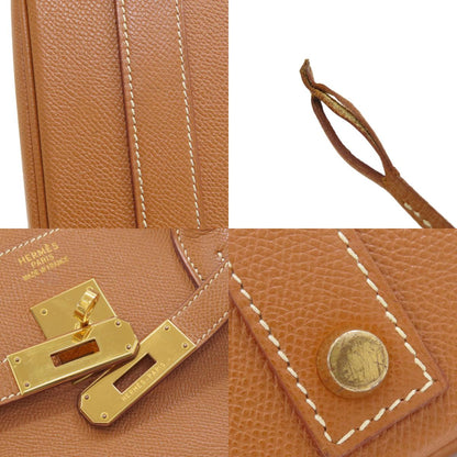 HERMES Birkin 40 Gold Gold Hardware Handbag Courchevel Ladies [Used]