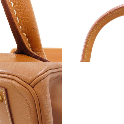 HERMES Birkin 40 Gold Gold Hardware Handbag Courchevel Ladies [Used]