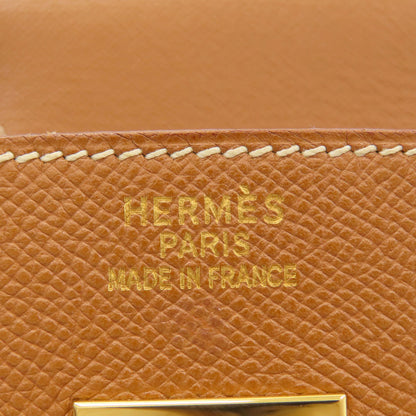HERMES Birkin 40 Gold Gold Hardware Handbag Courchevel Ladies [Used]