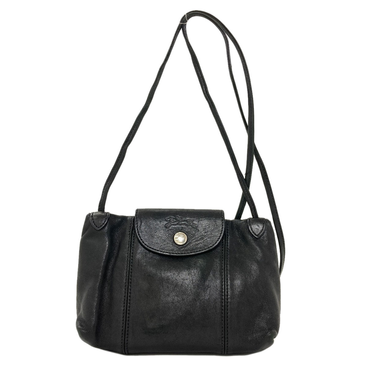 Longchamp Le Pliage Shoulder Bag Calf Ladies [Used]