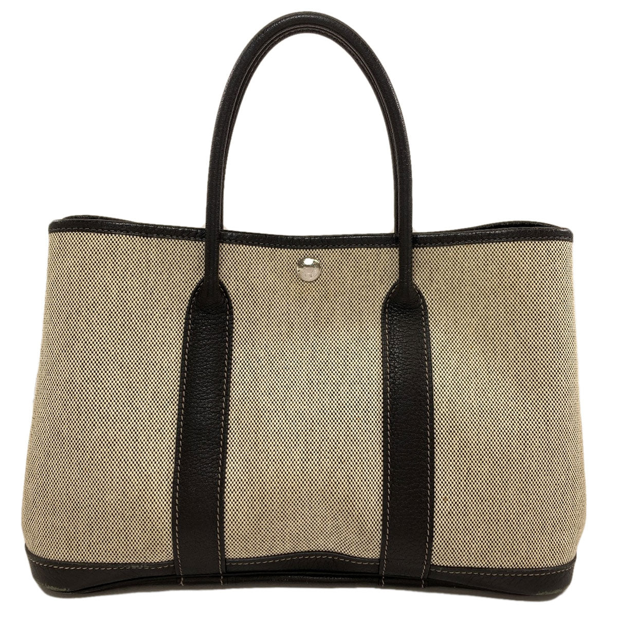 HERMES Garden Party TPM SilverHardware Handbag Tower ash Ladies [Used]