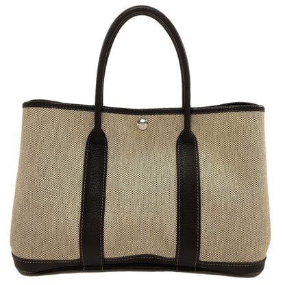HERMES Garden Party TPM SilverHardware Handbag Tower ash Ladies [Used]