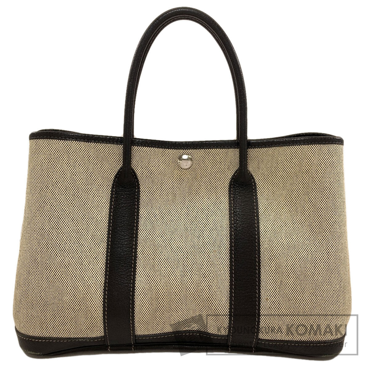 HERMES Garden Party TPM SilverHardware Handbag Tower ash Ladies [Used]