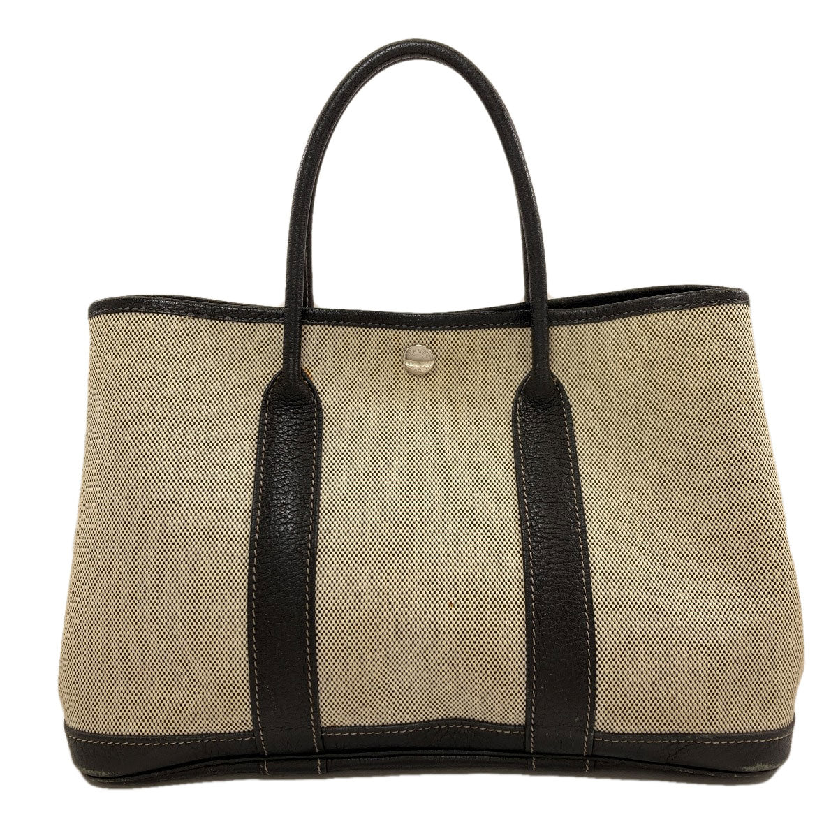 HERMES Garden Party TPM SilverHardware Handbag Tower ash Ladies [Used]