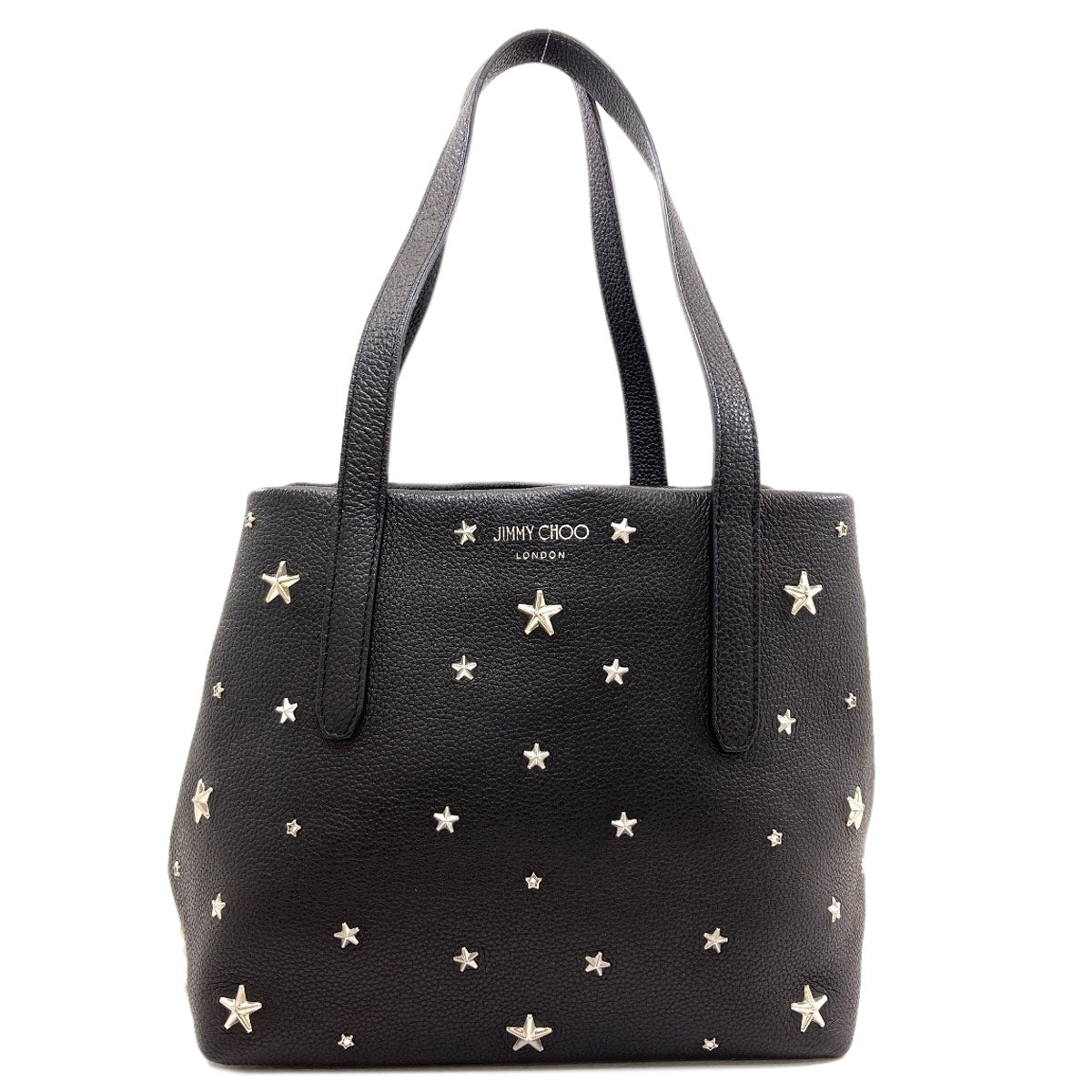 Jimmy Choo sophia star motif Tote Bag Leather Ladies [Used]