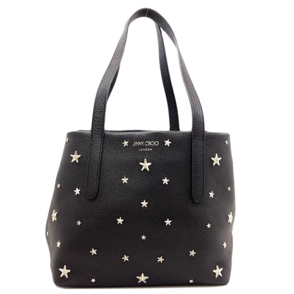 Jimmy Choo sophia star motif Tote Bag Leather Ladies [Used]