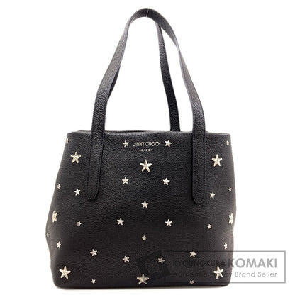 Jimmy Choo sophia star motif Tote Bag Leather Ladies [Used]