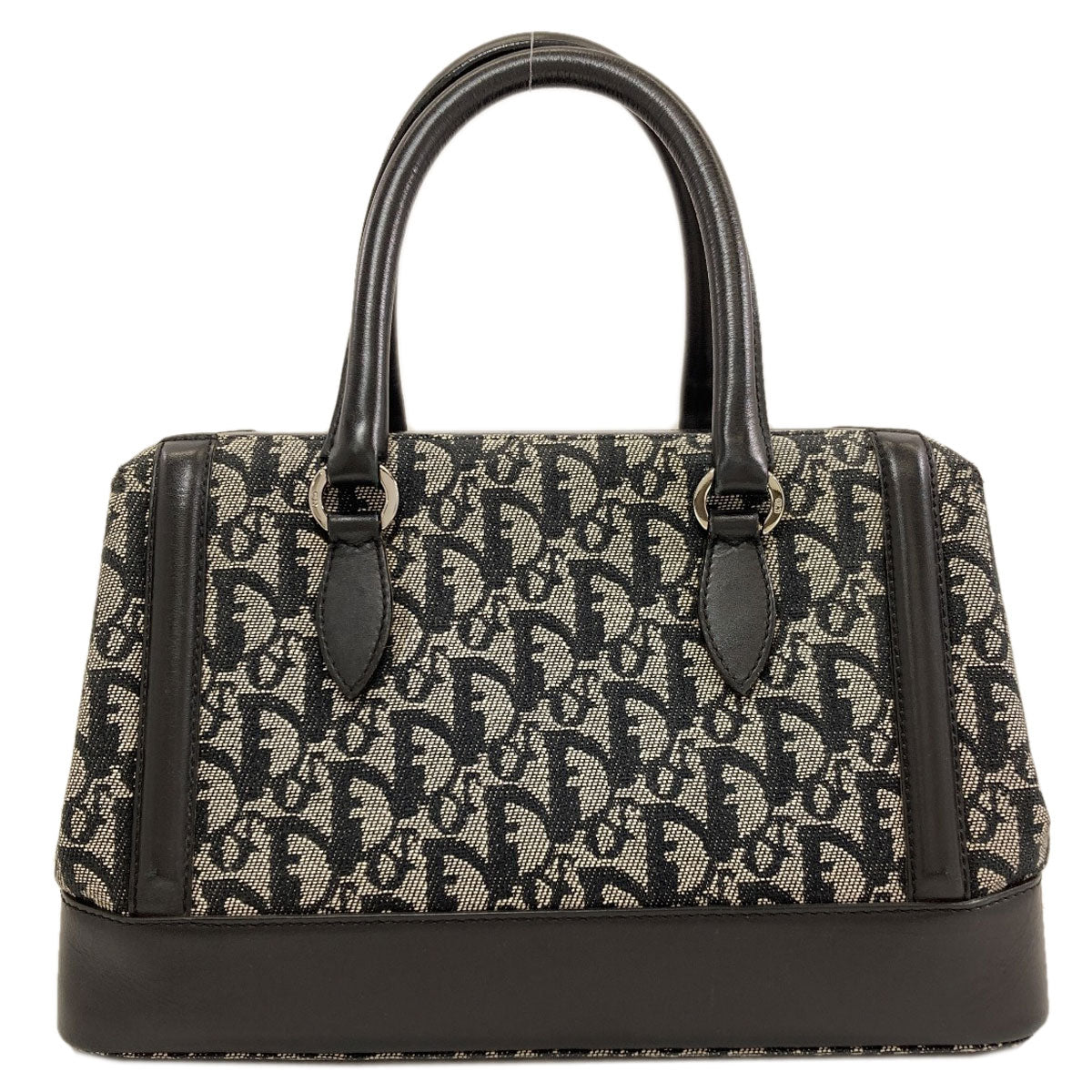 CHRISTIAN DIOR Trotter pattern Handbag Canvas Ladies [Used]