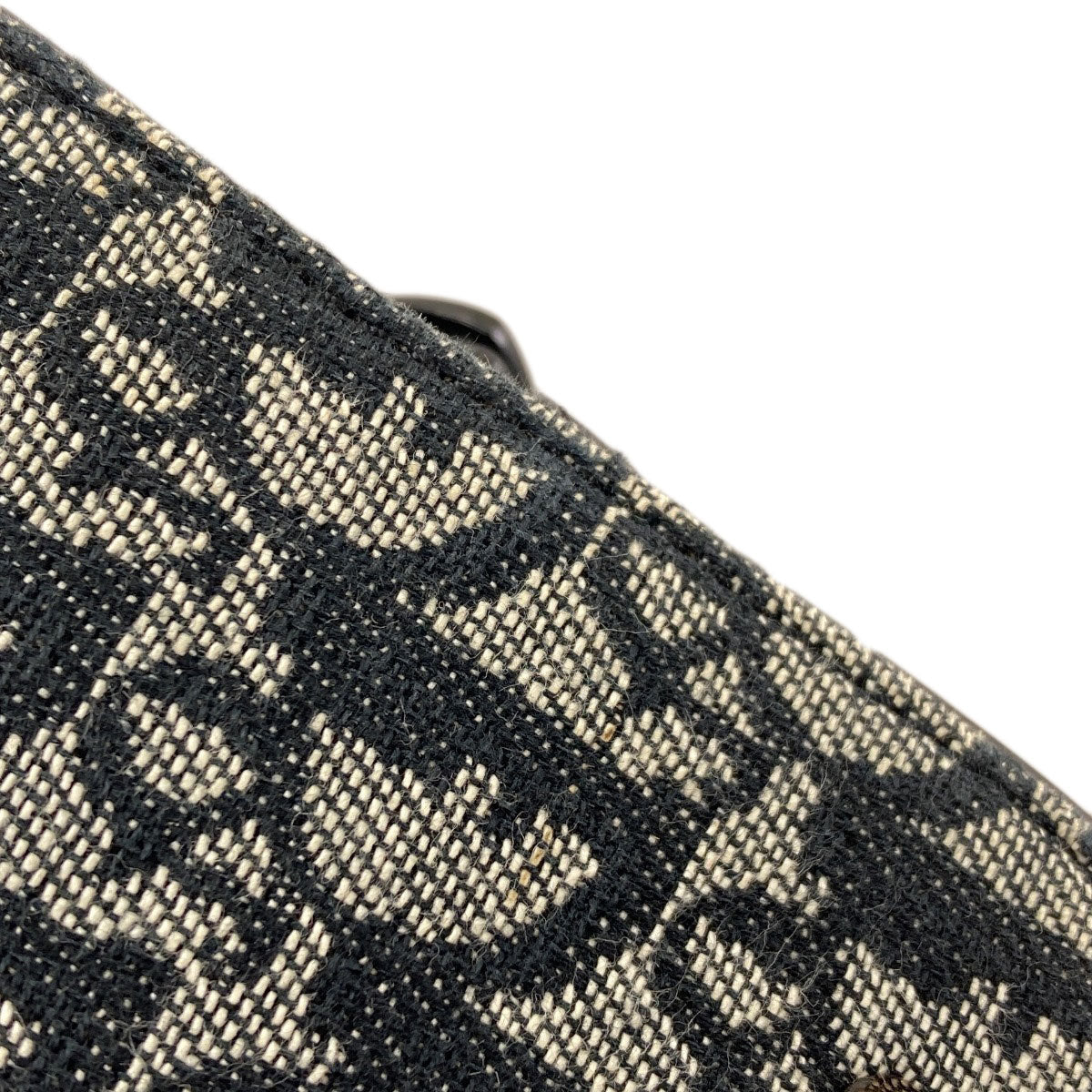 CHRISTIAN DIOR Trotter pattern Handbag Canvas Ladies [Used]