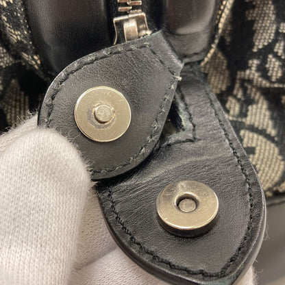 CHRISTIAN DIOR Trotter pattern Handbag Canvas Ladies [Used]