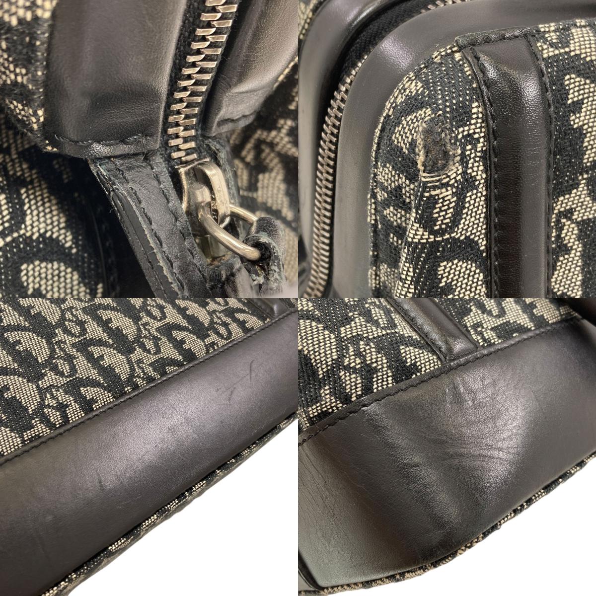 CHRISTIAN DIOR Trotter pattern Handbag Canvas Ladies [Used]