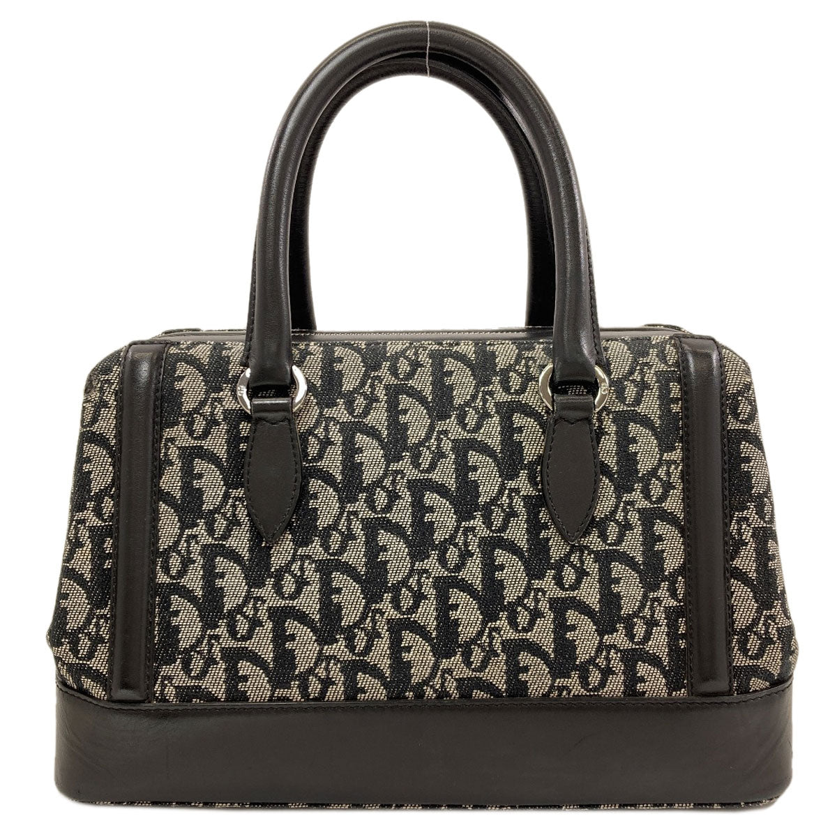 CHRISTIAN DIOR Trotter pattern Handbag Canvas Ladies [Used]