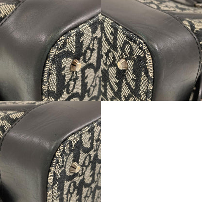 CHRISTIAN DIOR Trotter pattern Handbag Canvas Ladies [Used]