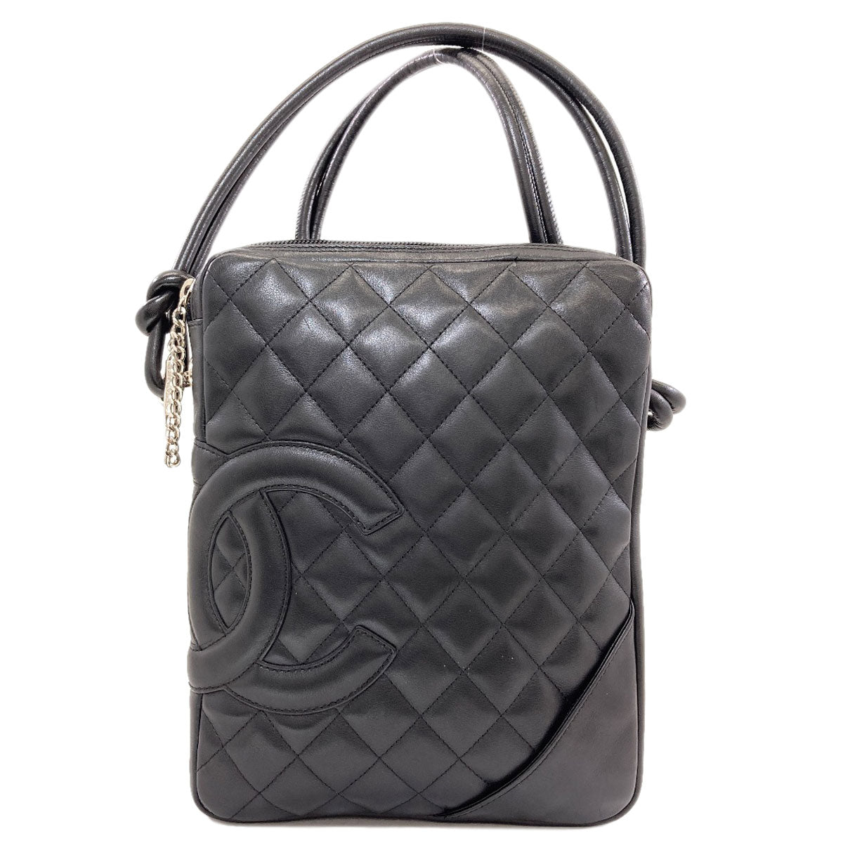 CHANEL CAMBON LINE SilverHardware Shoulder Bag Lambskin Ladies [Used]