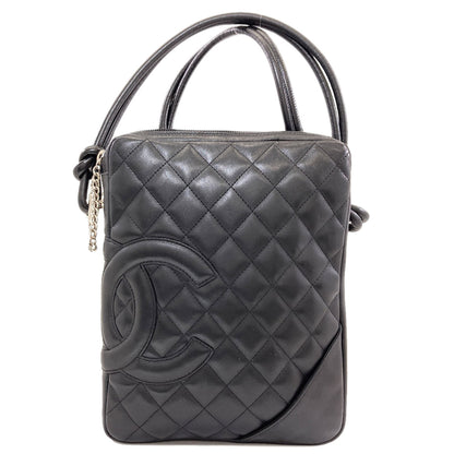 CHANEL CAMBON LINE SilverHardware Shoulder Bag Lambskin Ladies [Used]