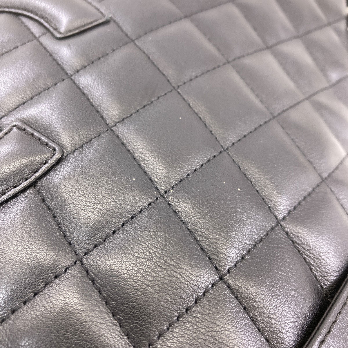 CHANEL CAMBON LINE SilverHardware Shoulder Bag Lambskin Ladies [Used]