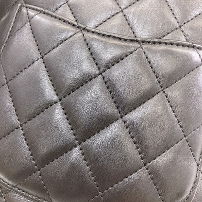 CHANEL CAMBON LINE SilverHardware Shoulder Bag Lambskin Ladies [Used]