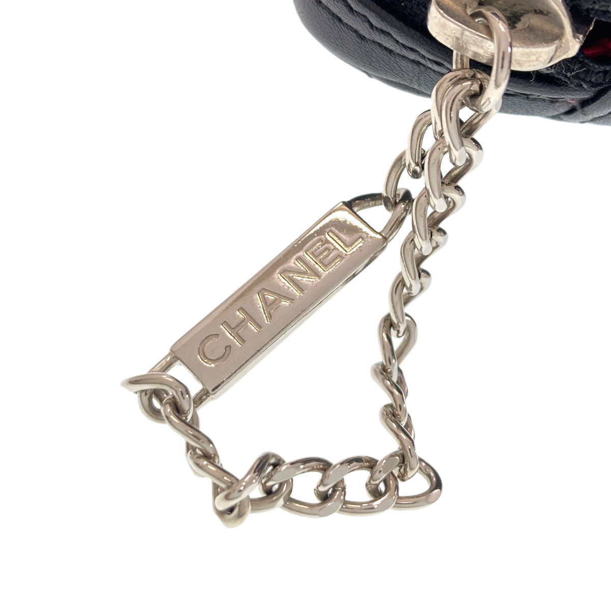 CHANEL CAMBON LINE SilverHardware Shoulder Bag Lambskin Ladies [Used]