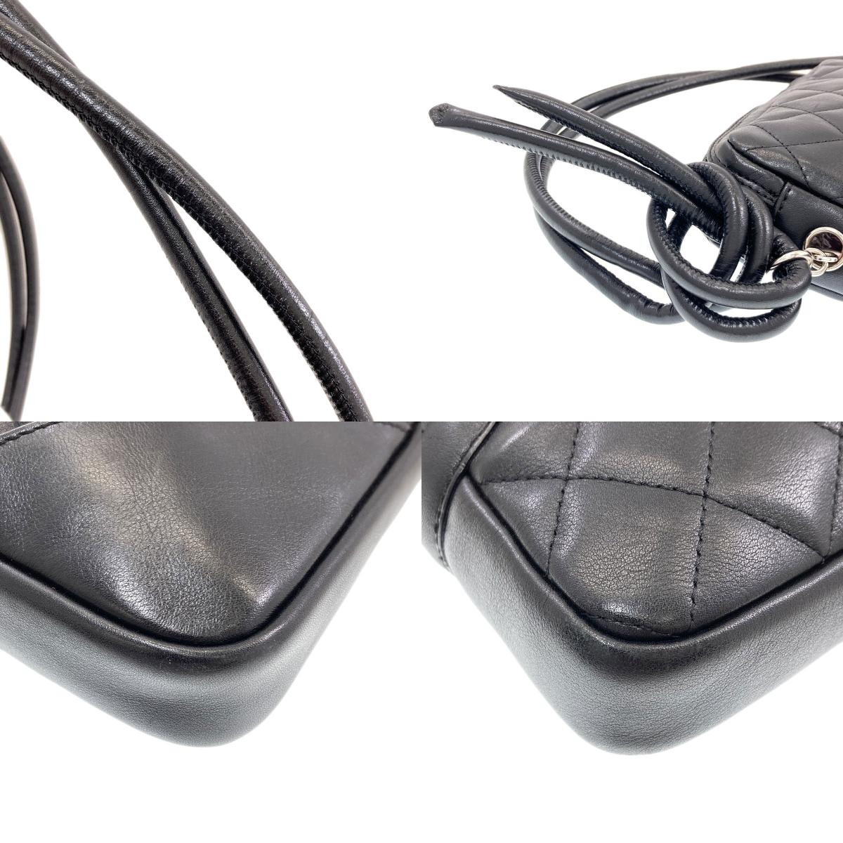 CHANEL CAMBON LINE SilverHardware Shoulder Bag Lambskin Ladies [Used]