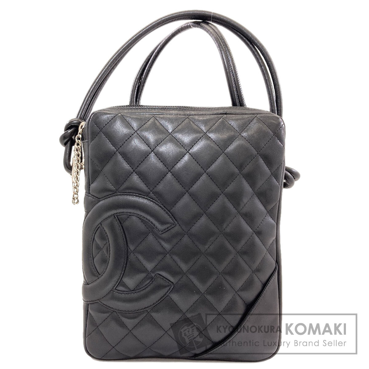 CHANEL CAMBON LINE SilverHardware Shoulder Bag Lambskin Ladies [Used]
